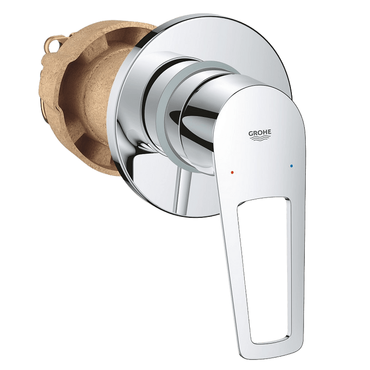 GROHE-Bauloop-خلاط-دش-دفن-جروهي-1-خط-كامل-كروم